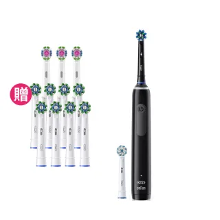 【德國百靈Oral-B-】PRO4 3D電動牙刷(曜石黑/貝加爾湖藍)