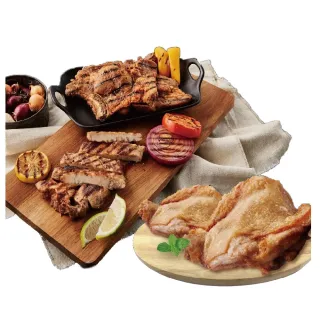 【大成】明星商品15件組︱黃金脆皮雞腿排x10+台灣豬極厚排骨x5｜大成食品(超厚排骨 大塊滿足 氣炸料理)