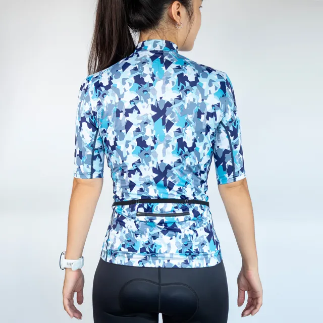 【A-MYZONE】女款涼感防曬 亞洲版型設計 專業自行車短袖車衣(快乾排汗/雷射切割/防曬)