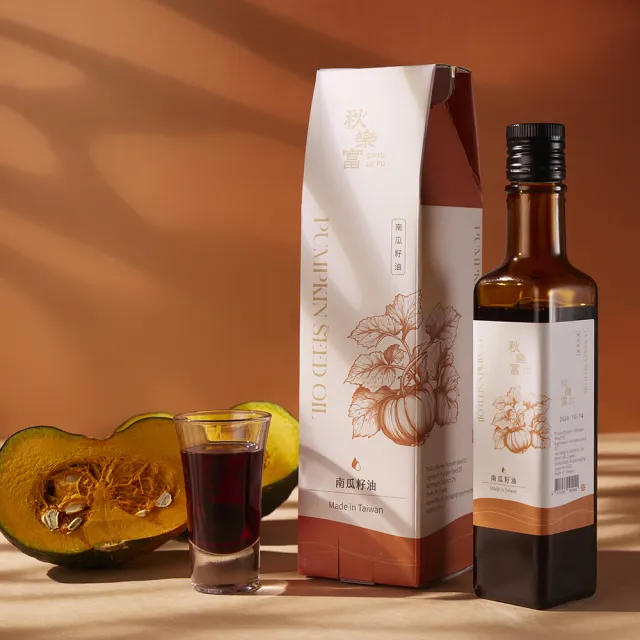 【Chiu Le Fu 秋樂富】冷壓初榨南瓜籽油(250ml)