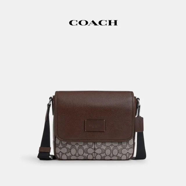【COACH】蔻馳官方直營 SPRINT25經典Logo地圖包 騎行包 郵差包 斜背包