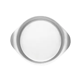 【IUSE】日本製 柳宗理 不鏽鋼圓淺盤/中/25cm(18-8高品質不鏽鋼．堅固明亮．一體成形)