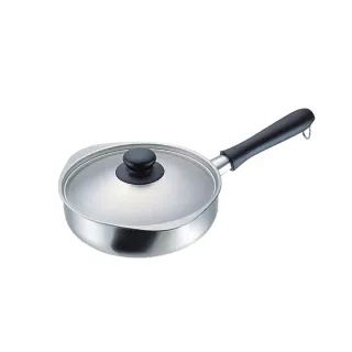 【IUSE】日本製 柳宗理 三層鋼單手鍋22cm/附蓋(IH適用 絕佳導熱)