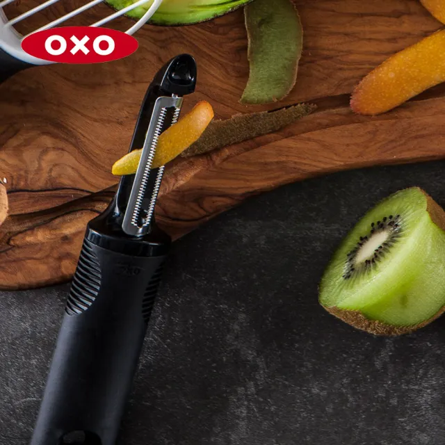 【美國OXO】軟皮蔬果削皮器 削皮刀(適用番茄奇異果水蜜桃等軟質蔬果)