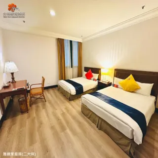 【台南安平維悅酒店】暑假不加價★買1晚送1晚-雙人含早(優惠期內-升等雅緻家庭房或河景雙人房)