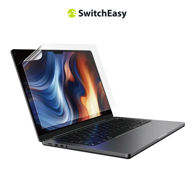 【SwitchEasy 魚骨牌】MacBook Pro 14吋 EasyVision 高透防反光螢幕保護膜(通用M2 Pro/Pro Max 晶片)
