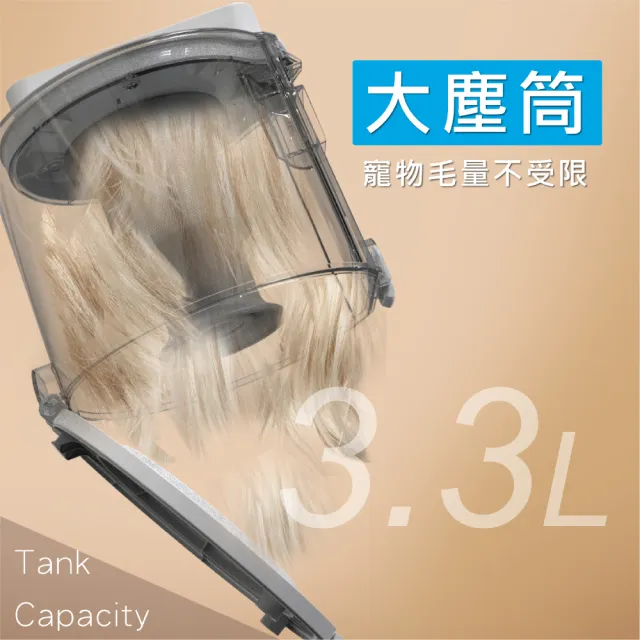 【Dirt Devil】Petsmate 寵物電剪不卡毛設計 寵物美容理毛+吸毛清潔一機搞定(寵物吸塵器)
