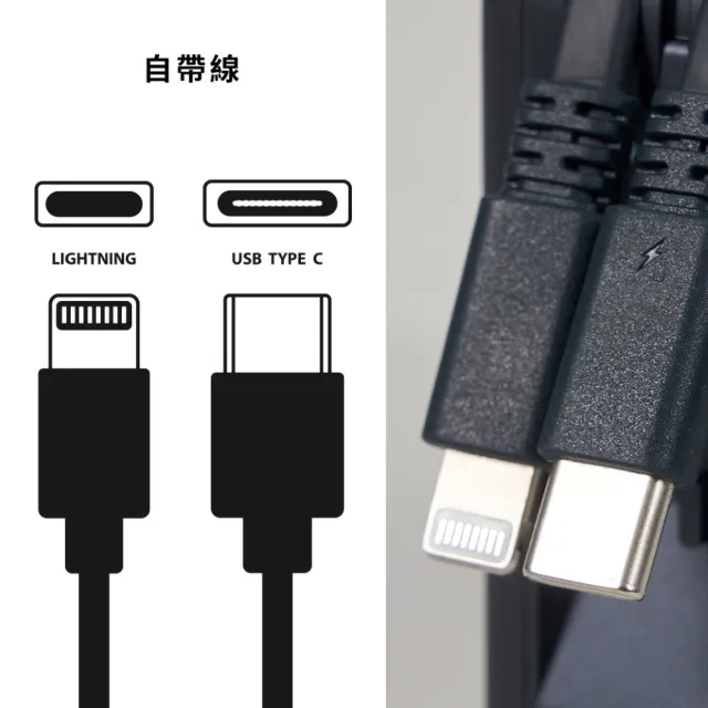【LaPO】八合一 WT-08 10000mAh 雙孔輸出多功能無線充行動電源_37Wh_具Wh標示(自帶線/磁吸Apple Watch)