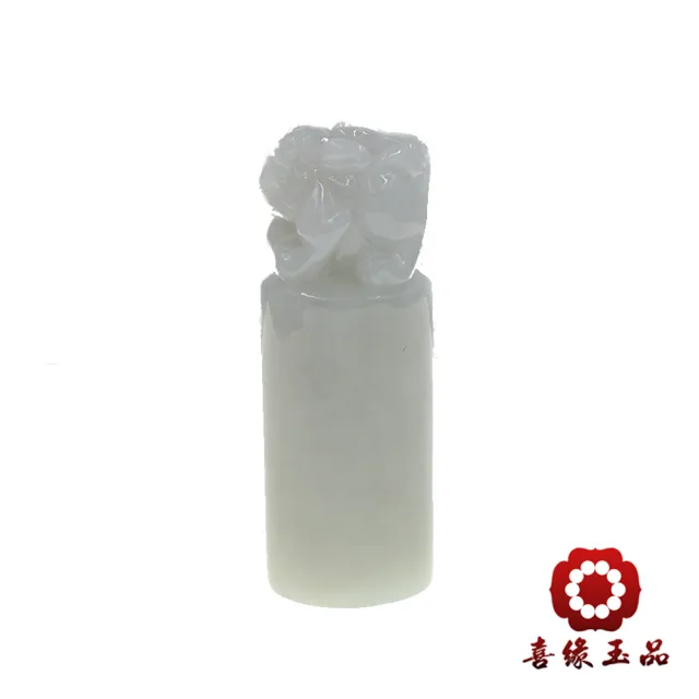 【喜緣玉品】貔貅 天然翡翠A貨 寶珠貔貅 印章-僅此一品(開運風水)(直)