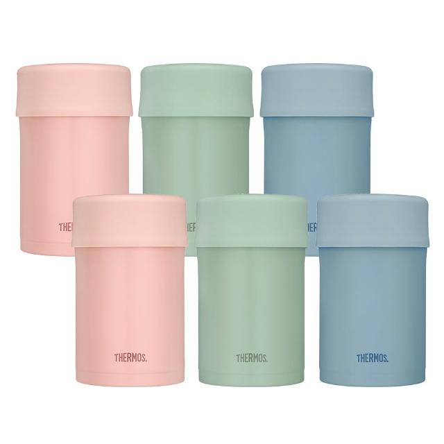 【THERMOS膳魔師】買1送1_不鏽鋼真空食物燜燒罐保溫杯500ml(JBN-501)