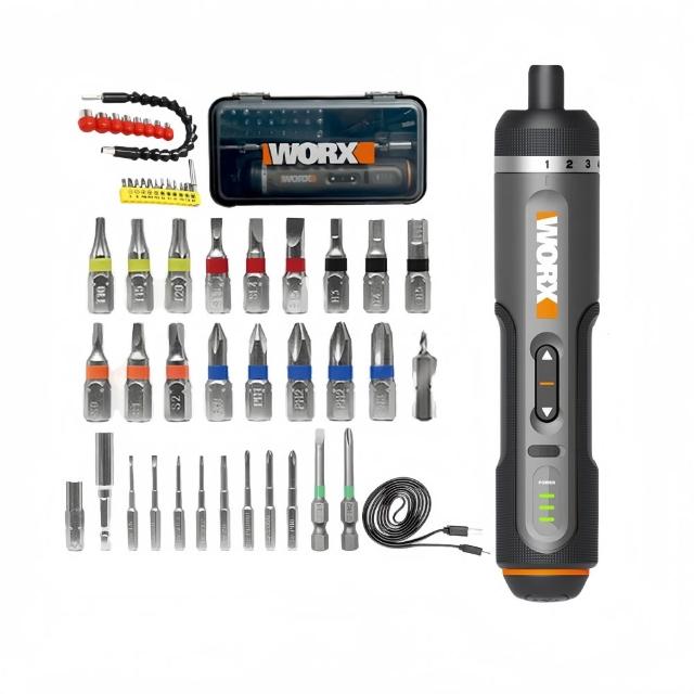 【WORX 威克士】4V 0.5-5Nm電動起子機 WX242(鋰電起子機 迷你起子機 螺絲起子 起子機 家用 電鑽 維修)