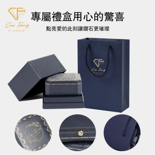 【CF Diamond】戒指 莫桑鑽《經典六爪》(1克拉  女戒 鑽戒 生日禮物 求婚)