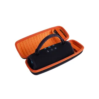 【Godimento】適用JBL Charge 6 藍牙音響收納盒(EVA硬殼保護套 透音網布便攜包)