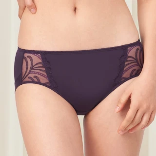 【Triumph 黛安芬】環保親膚材質 天生優雅系列 中腰平口內褲 M-EL(深紫)