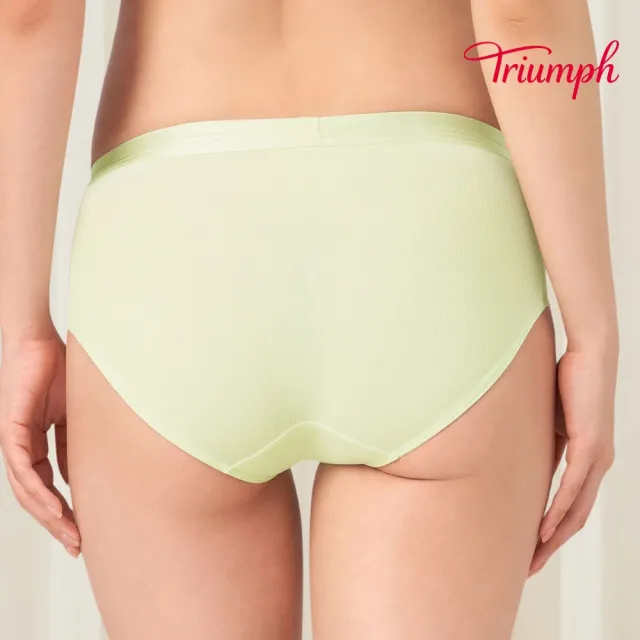 【Triumph 黛安芬】環保親膚材質 澎澎氣墊系列 中腰平口內褲 M-EL(嫩綠)