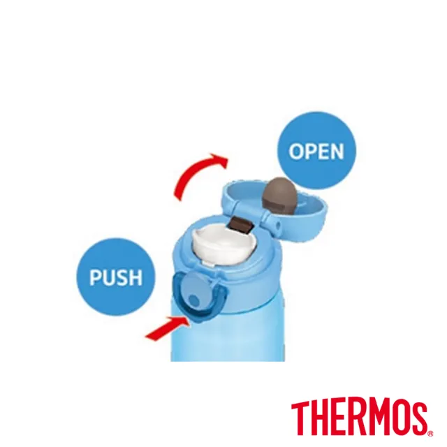 【THERMOS膳魔師】買1送1_不鏽鋼真空輕巧變保溫杯600ml(JNR-600)