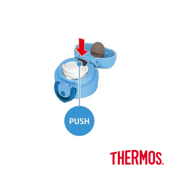 【THERMOS膳魔師】買1送1_不鏽鋼真空輕巧變保溫杯600ml(JNR-600)