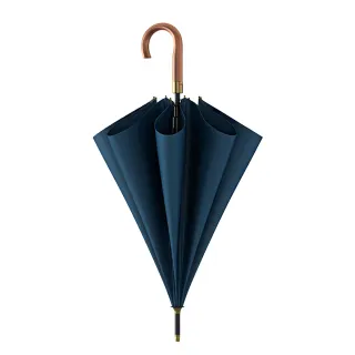 【樂邁家居】福利品_OLYCAT 質感實木長傘(三色任選/質感實木彎柄握把)