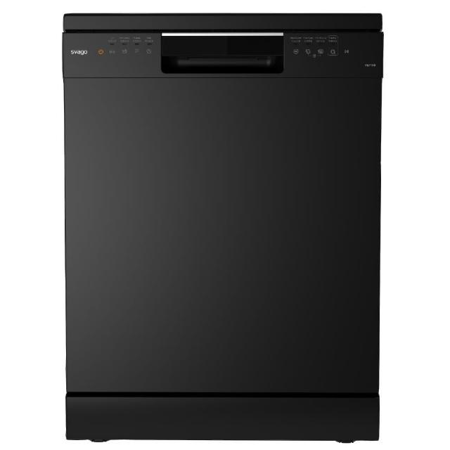 SVAGO享樂 VE7190 崁入式洗碗機，容量13人份以上，適合大家庭高效清潔廚具。尺寸W600xD600xH805 mm，110V電壓，需專業安裝，重量依原廠公告。保固1年，BSMI許可字號T51085，來自其他國家產地，品質可靠的家用洗碗機首選。