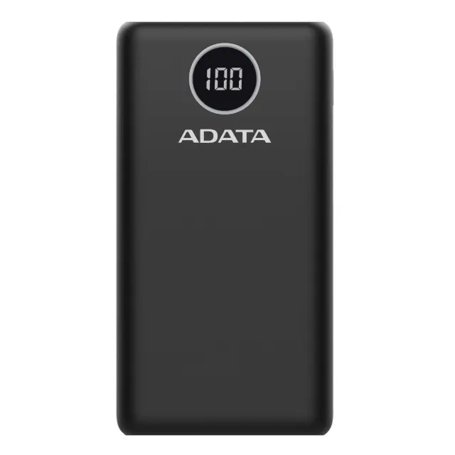 【ADATA 威剛】P20000QCD 數位顯示電量 3孔輸出 快充行動電源-20000mAh(74Wh/具Wh標示)
