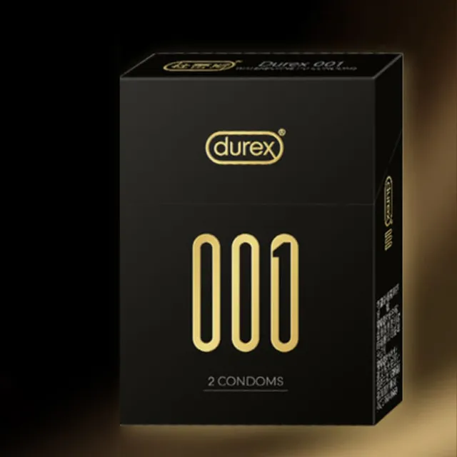 【Durex 杜蕾斯】001水性聚氨酯標準裝保險套衛生套安全套避孕套2入(情趣用品.保險套.衛生套)