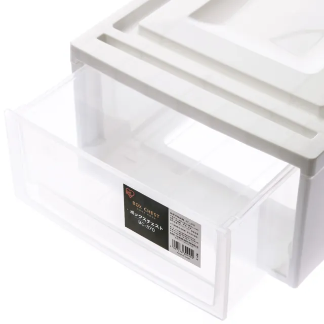 【特力屋】2入組 日本IRIS 8L抽屜箱 26.4X37X15.9cm(整理箱 收納箱)