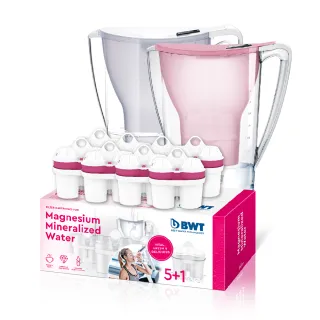 【BWT 德國倍世】2.7L PENGUIN企鵝濾水壺＋鎂離子8入(共1壺8芯)