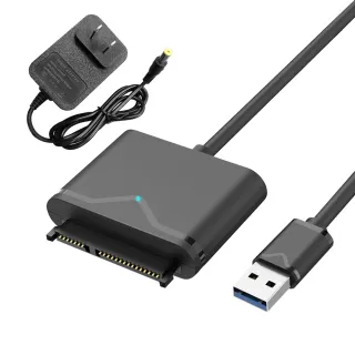 【台灣霓虹】SATA轉USB3.0硬碟傳輸線附12V2A電源線(筆電硬碟傳輸線附12V2A電源線)