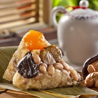 【嘉義福源】招牌栗子肉粽10顆(210g/顆;無禮盒款;端午節;端午節肉粽)