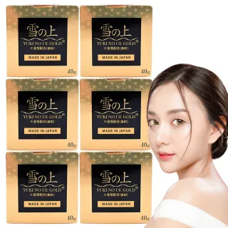 【YUKINOUE 雪之上】金燦 晚安修護水凝霜 40g X 6入瓶裝 補骨脂酚+穀胱甘肽+金箔