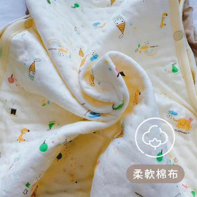 【Oluna 歐露娜】台灣製 舒適寶貝 新一代 安撫 透氣 四季 防踢背心(蓋被 防踢被 嬰兒被 冷氣房背心 睡袋)
