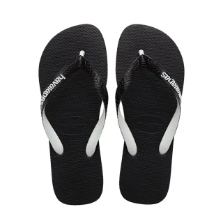 【havaianas 哈瓦仕】拖鞋 男鞋 女鞋 夾腳拖 雙色鞋帶 Top Mix 黑 4115549-1069U(哈瓦士)