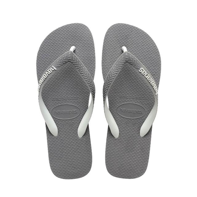 【havaianas 哈瓦仕】拖鞋 男鞋 女鞋 夾腳拖 雙色鞋帶 Top Mix 鐵灰 4115549-5002U(哈瓦士)