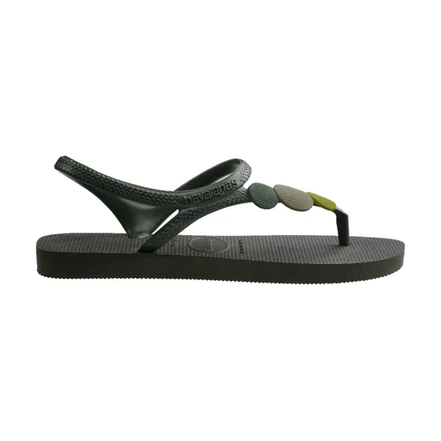 【havaianas 哈瓦仕】涼鞋 女鞋 夾腳拖 拖鞋 雞蛋花 Flash Urban Plus 墨綠 4144382-4896W(哈瓦士)