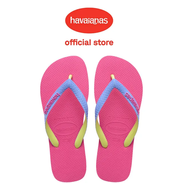 【havaianas 哈瓦仕】拖鞋 男鞋 女鞋 夾腳拖 雙色鞋帶 Top Mix 桃 4115549-5784U(哈瓦士)