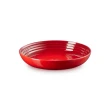【Le Creuset】瓷器義麵盤 22cm(櫻桃紅/加勒比海藍/迷迭香綠-無盒 3色選1)