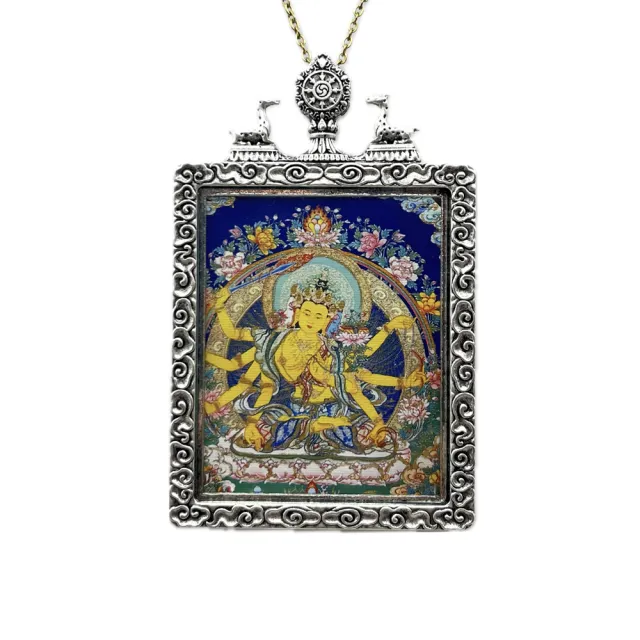 【藏古祥館】準提佛母唐卡熱貢A0193(準提佛母 唐卡 平安 吉祥)
