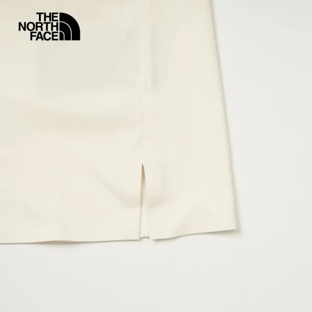 【The North Face】TNF 休閒 運動 UPF防曬短袖T恤 W SUN SMOOTH SS TEE - AP 女 米白(NF0A8CYYQLI)
