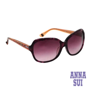 【ANNA SUI 安娜蘇】波希米亞風情系列復古印花太陽眼鏡-紫紅色(AAS940-702)
