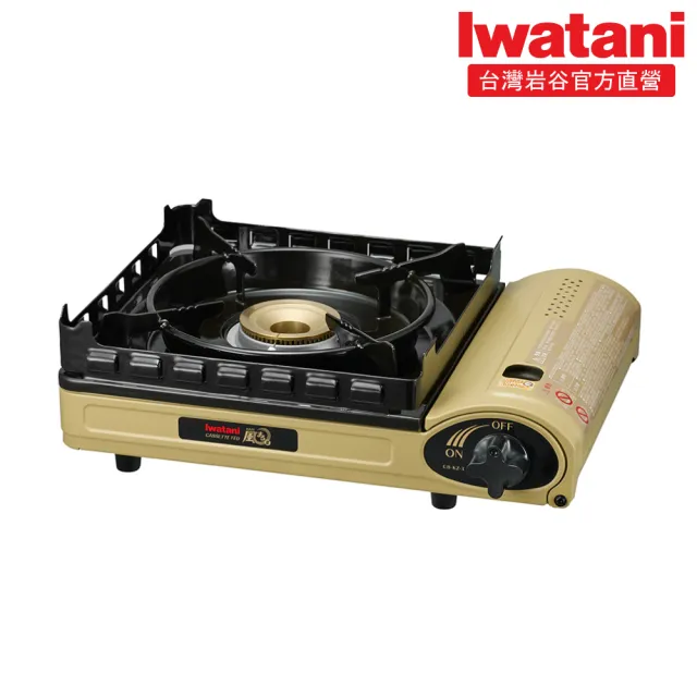 【Iwatani 岩谷】超防風卡式爐3.5kW 及岩谷瓦斯罐六入組(CB-KZ-3-set002)