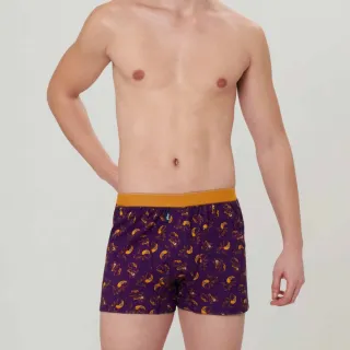 【sloggi】MEN MEN ROCK N DRAGON系列寬鬆平口褲(皇家紫金)