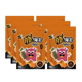 【苔嗑】脆海苔 胡椒 口味 45g / 包x6包/組(雙潔淨標章)