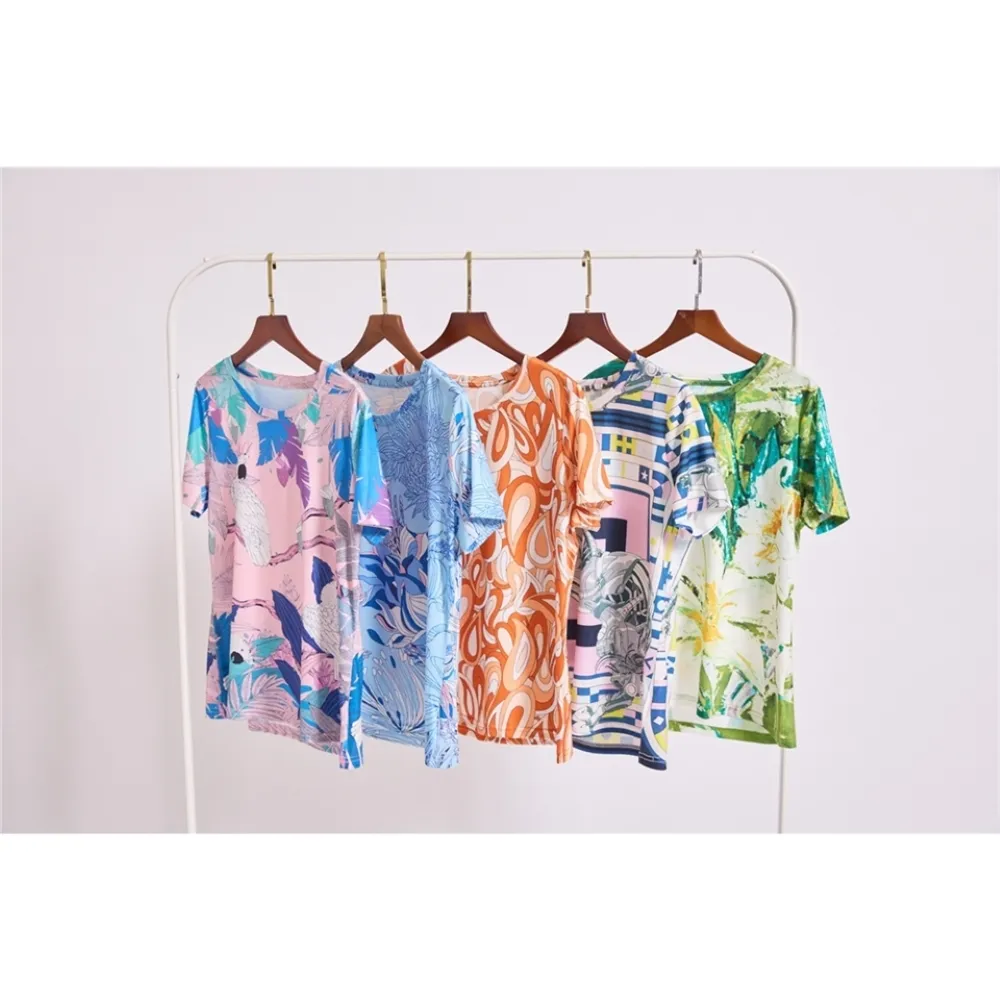 【SuperWands】印花繽紛棉柔上衣