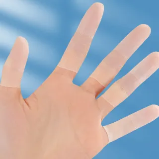 【DAYOU】大友los1943B口一次性手指套防靜電切口磨砂無塵防滑乳膠護指套輕薄舒適貼合指套(大友)