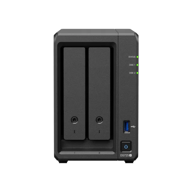 【Synology 群暉科技】搭 4TB x2 ★ DS725+ 2Bay NAS 網路儲存伺服器(AMD/4GB)