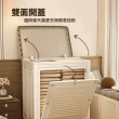 【ONE HOUSE】130L 日蜜兒大容量側開附輪收納箱(儲物櫃/大容量收納/衣物收納/雜物收納)