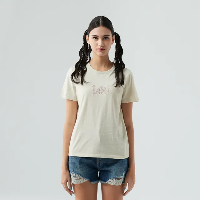 【Lee】女裝 短袖T恤 / 胸前刺繡小Logo 共3色 標準版型(LB502061)