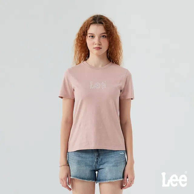 【Lee】女裝 短袖T恤 / 胸前刺繡小Logo 共3色 標準版型(LB502061)