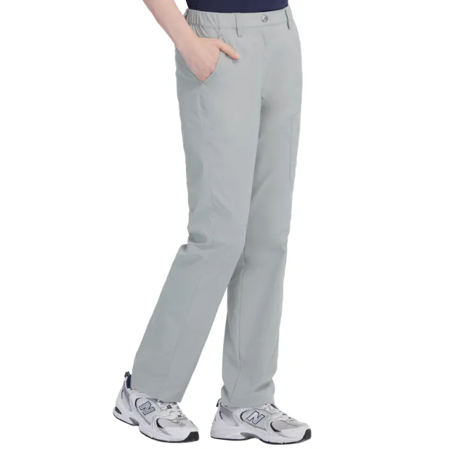【Jack wolfskin 飛狼】女 機能多口袋休閒長褲 登山褲(淺灰)
