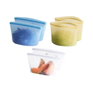 【美國Stasher】碗形XL任 2入_矽膠袋密封袋食物袋收納袋(大開口好清洗、輕食外帶、冰箱收納、-40℃-218℃)